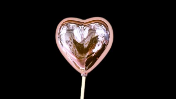 Metal heart stick