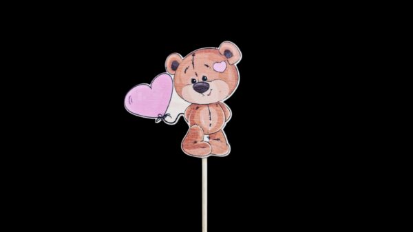 Teddy Bear Stick pink