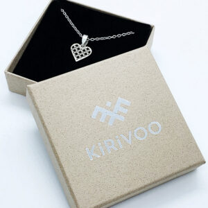 Återvunnet sterlingsilverhänge HEART