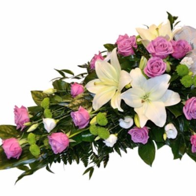 Mourning booklet purple-white