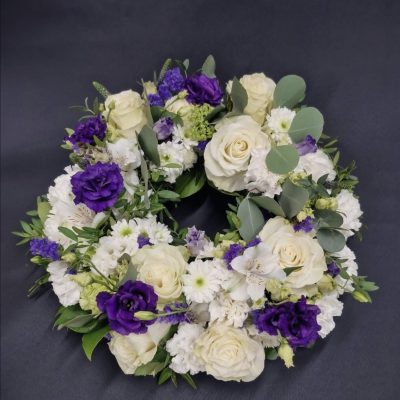 Chrome blue and white